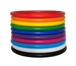 10 Anneaux 14 cm pour jeux de lancer