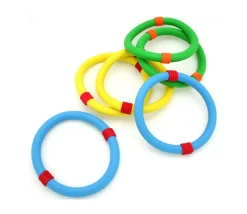 6 Anneaux souples de 15 cm pour jeux de lancer