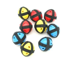 9 Balles scratch avec velcro pour cible lancer
