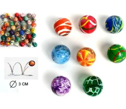 48 Balles Super Rebond de 3 cm de diamètre