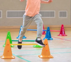 6 barres jalons de 70 cm pour activités sportives