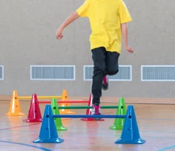 4 barres jalons de 70 cm pour activités sportives