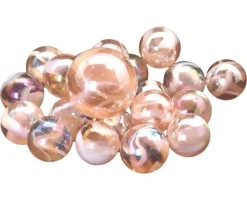 20 Billes flamant rose 16 mm + 1 calot 25 mm -