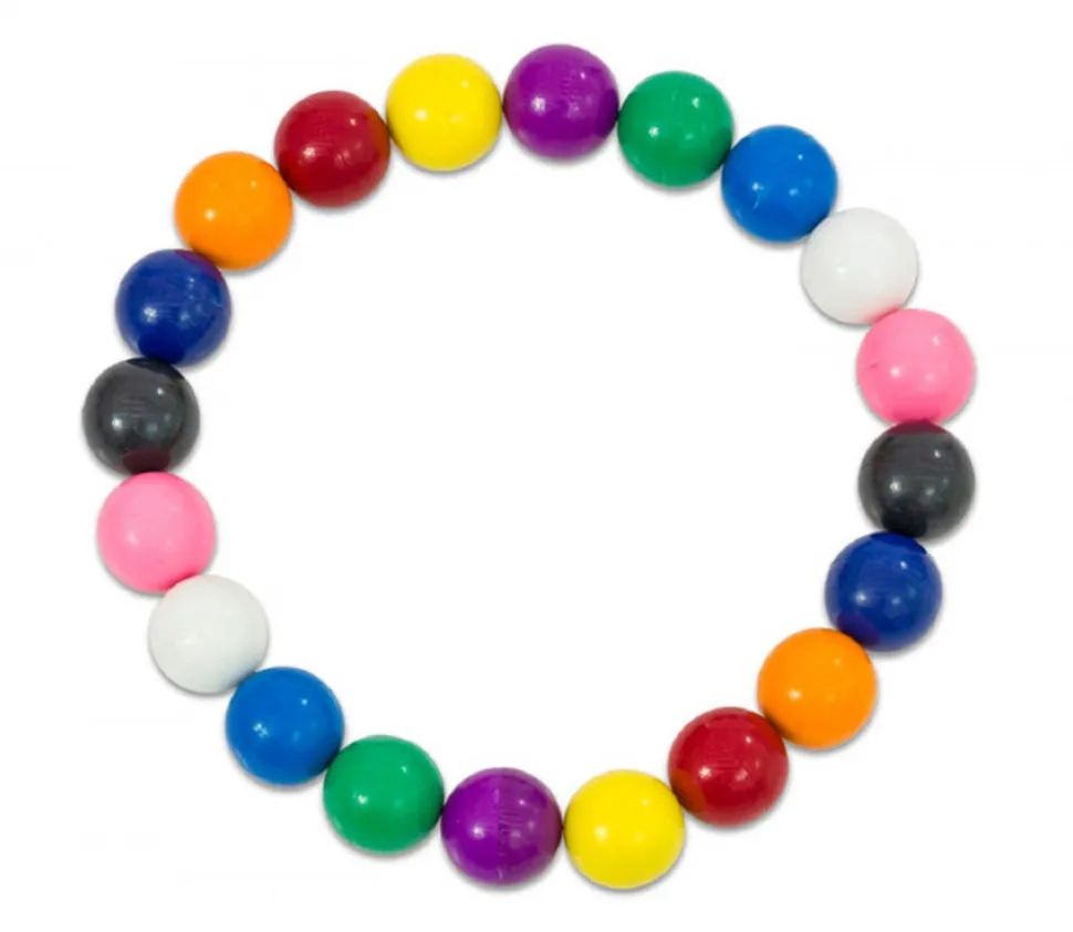 20 Billes magnétiques colorées - Ø 15 mm