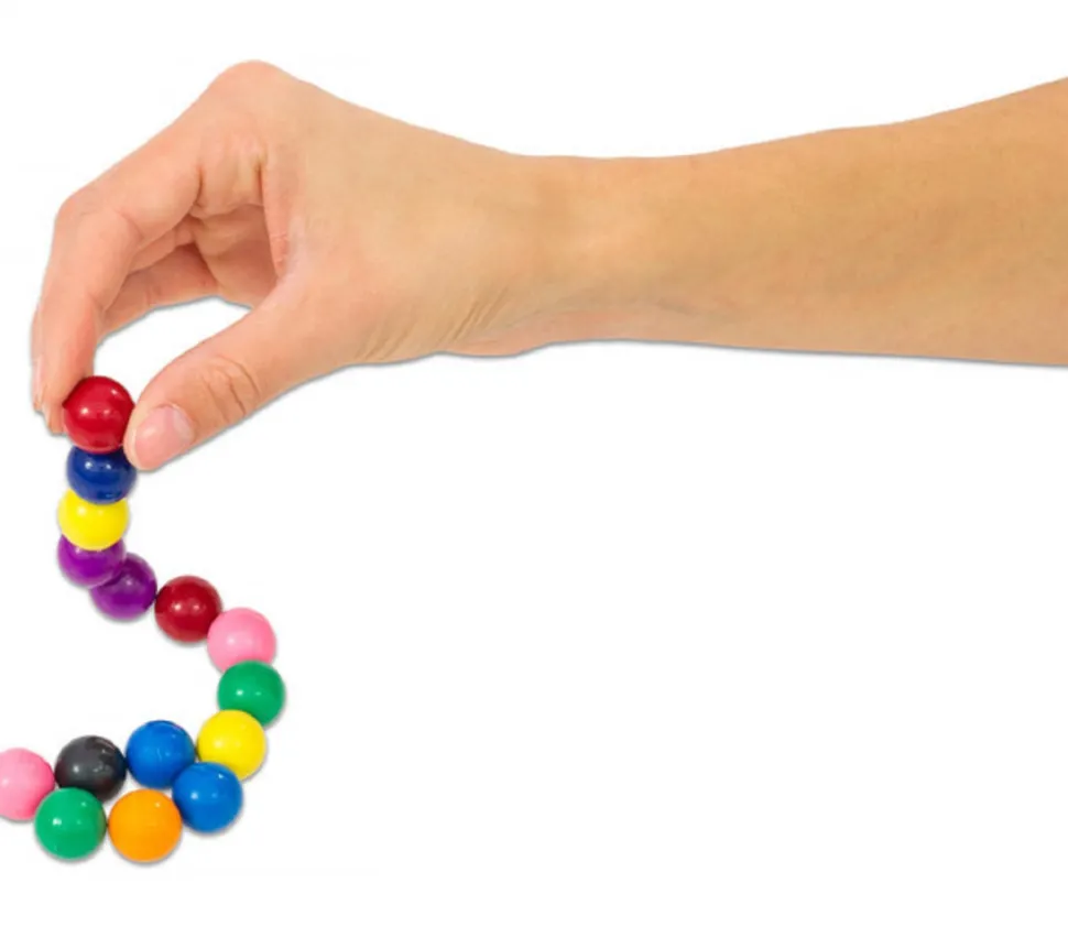 20 Billes magnétiques colorées - Ø 15 mm
