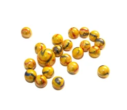 20 Billes opaques jaunes canaris + 1 boulet