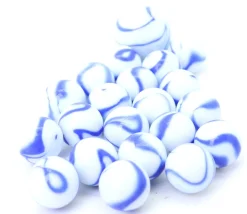 20 Billes ozone bleues et blanches 16 mm + 1 calot 25 mm