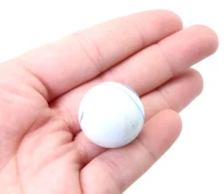 20 Billes ozone bleues et blanches 16 mm + 1 calot 25 mm