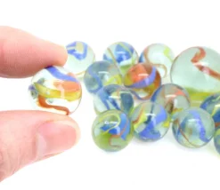 20 Billes Perroquet multi-couleurs + 1 calot pour jeu