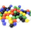 60 billes pour dames chinoises et jeu de toc 12 à 14 mm - 6 couleurs