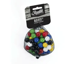 60 billes pour dames chinoises et jeu de toc 12 à 14 mm - 6 couleurs