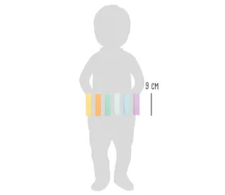 50 Blocs de construction en bois ton pastel pour jeux