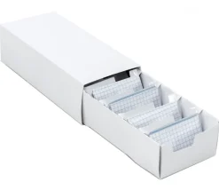 5 Boites à trier cartes blanche en carton