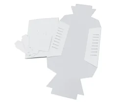 5 Boites à trier cartes blanche en carton