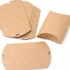 6 Boites pochettes berlingot kraft marron