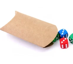 6 Boites pochettes berlingot kraft marron