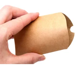 6 Boites pochettes berlingot kraft marron