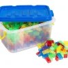 1000 briques de construction multicolores translucides