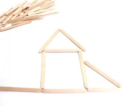 300 Bâtonnets bois naturel 7.5 cm esquimaux bricolage et jeux