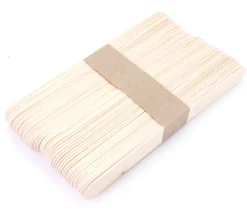100 Bâtonnets bois naturel 10 x 1.9 x 0.2 cm bricolage et jeux