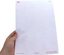 20 carrés autocollants blancs 45 mm étiquettes