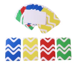 40 cartes à jouer à personnaliser verso 4 couleurs - recto blanc