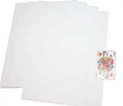 25 cartes A4 blanches XXL 210 x 297 mm coins arrondis
