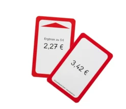 48 cartes monnaie euros cents - chapeau magique