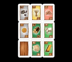 96 cartes ressources pour jeu CATAN - Matières premières