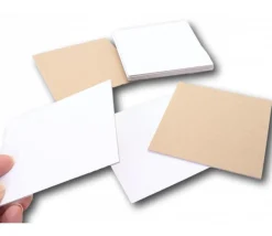 10 cartons blancs rigides carrés 10 x 10 cm neutre - mini plateaux