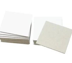 10 cartons blancs rigides carrés 10 x 10 cm neutre - mini plateaux