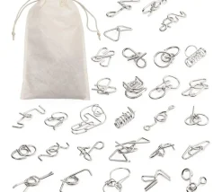 30 Casses-Têtes en métal 4 à 9 cm