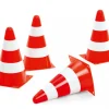 4 Cônes de slalom 23 cm pour parcours de jeux