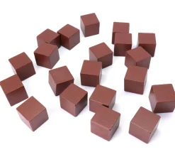 20 Cubes en bois 3 cm pour jeu 30 x 30 x 30 mm par couleur
