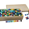 1000 cubes encastrables 1 cm jeux - poids 1 g