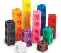 100 cubes mathlinks 2 cm clips encastrables emboitables math