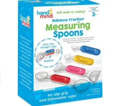 4 cuillères doseuses mesures fractions colorées