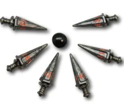 6 dés 6 faces en forme d'épée - Polyhero Warrior