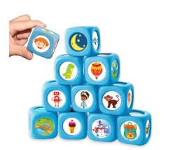 10 dés à jouer Images 3,5 cm - Picto-dés création d'histoires