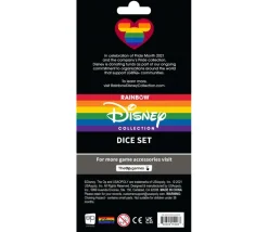 6 dés à jouer Mickey et ses amis arc en ciel - Disney