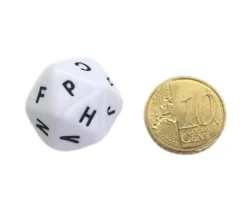 5 Dés lettres alphabet avec 20 faces