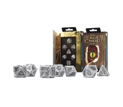 7 dés métal multi-faces Call of Cthulhu - COC
