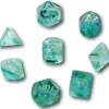 8 dés multi-faces Borealis vert clair Chessex Lab Dice 6
