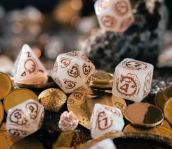 7 dés multifaces dragon Quartz