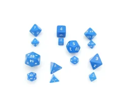 7 dés multi-faces géants opaques JUMBO à l'unité (couleur mise au hasard)