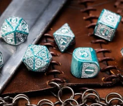 7 dés multi-faces Viking Modern : Mjolnir - QWorkshop