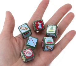 6 dés thèmes Elfe et monde magique 18 mm