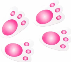 60 empreintes de lapin pour création de parcours