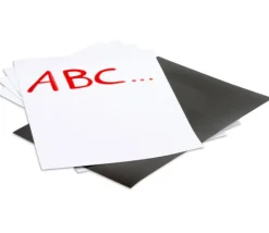 5 Feuilles aimantées A4 blanches magnétiques