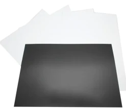 5 Feuilles aimantées A4 blanches magnétiques